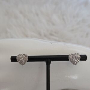 Radiance by Absolute Heart Stud Earrings HSN NIB